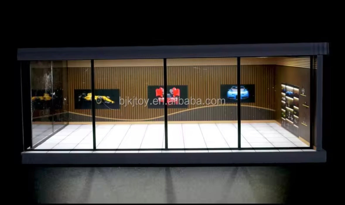Glowcase LED toy car display garage